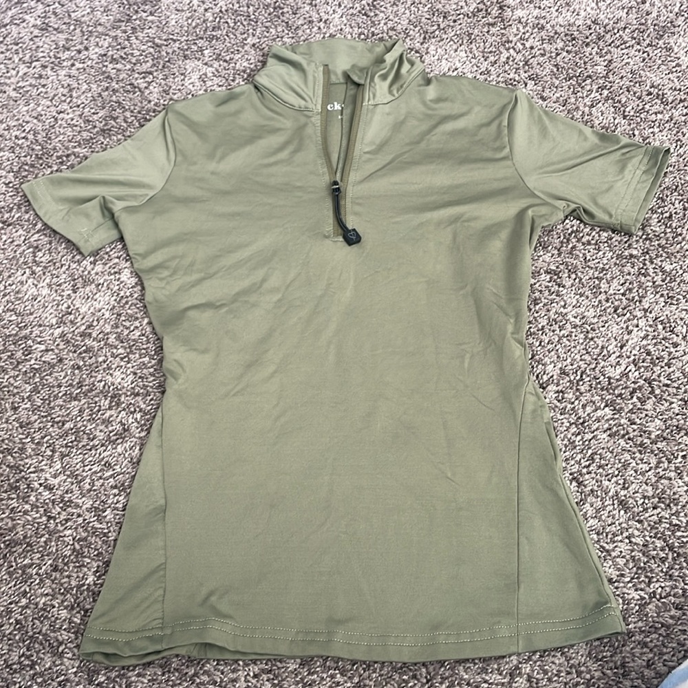 Black heart equestrian riding shirt